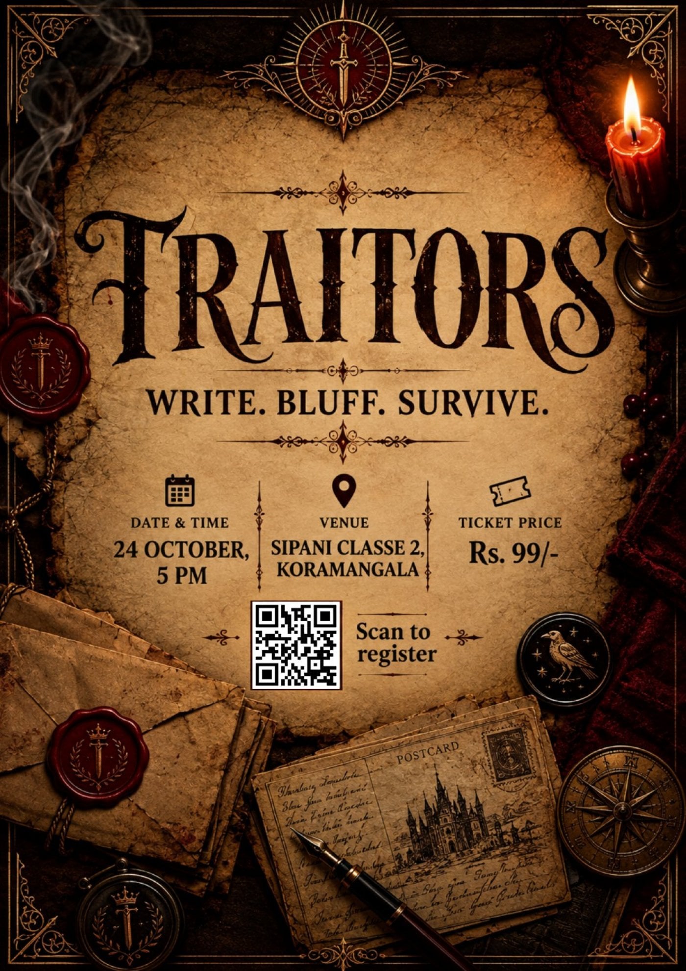 Traitors: Write. Bluff. Survive.