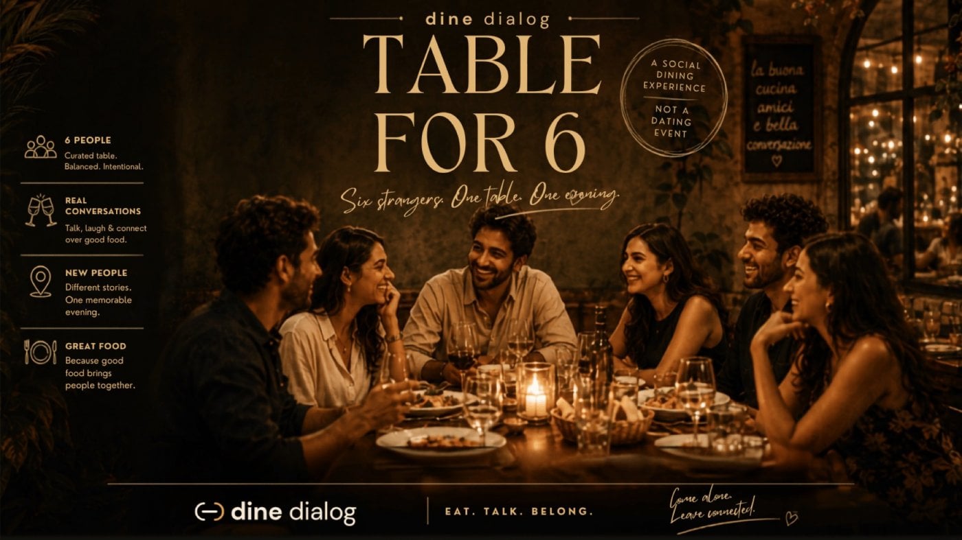 dine dialog | Table for 6 | Hauz Khas
