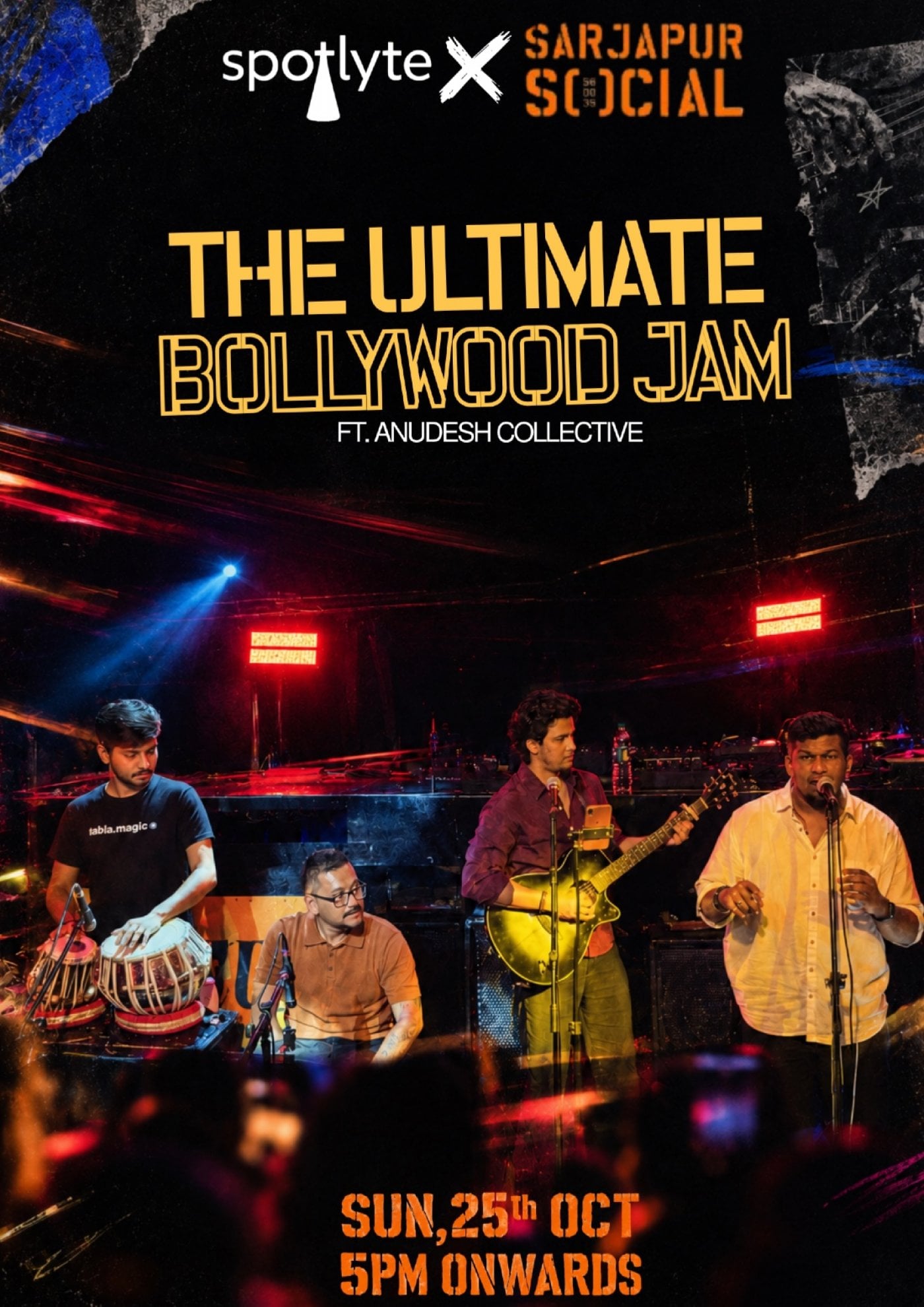 Bangalore’s Biggest Bollywood Jam <> Spotlyte X Social Sarjapur (25th | Sun)