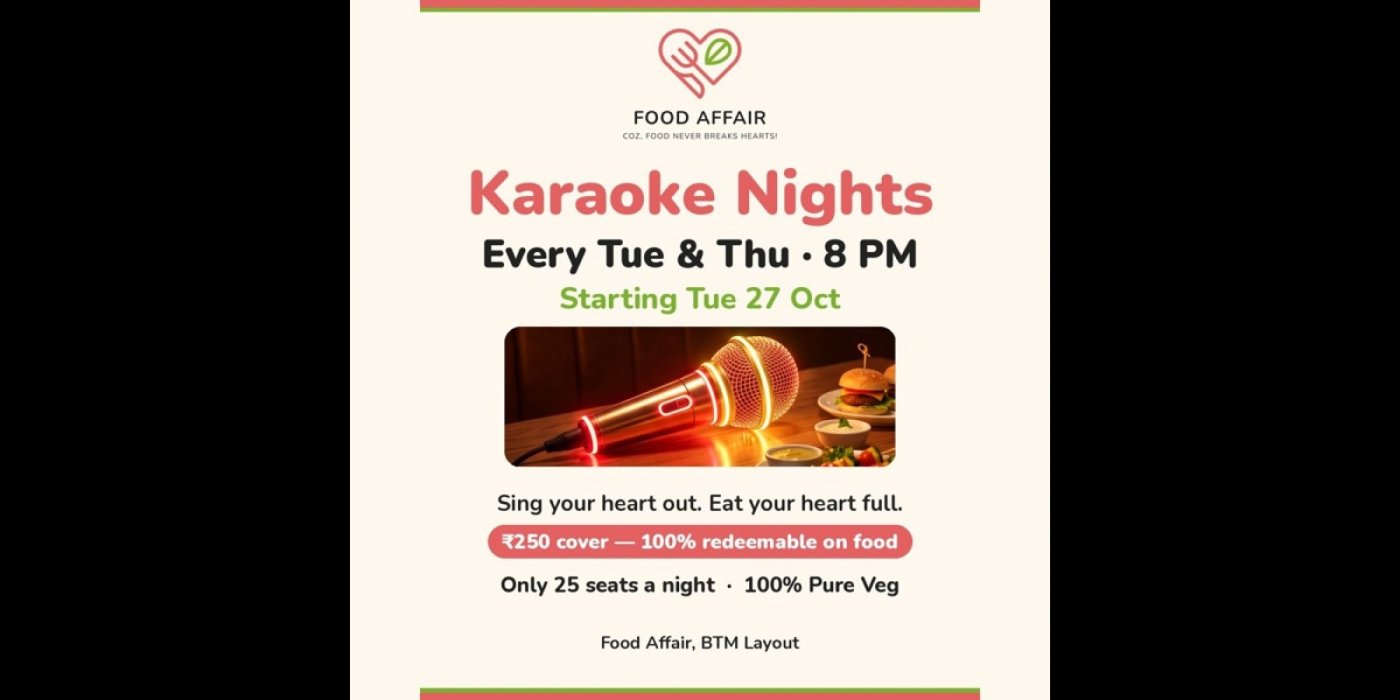 Karaoke Nights at Food Affair (Tue & Thu)